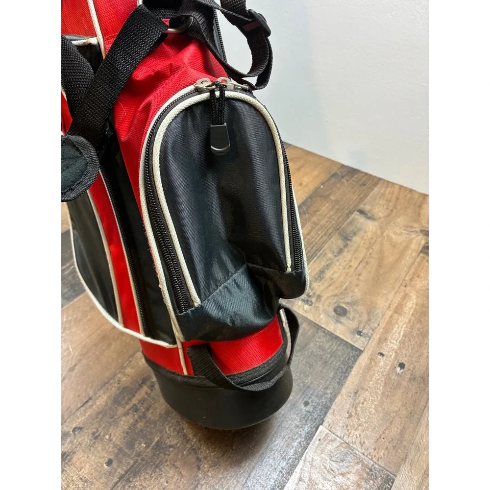 TGA Premier Junior Golf Stand Bag Red Black White Dual Strap kids Youth
